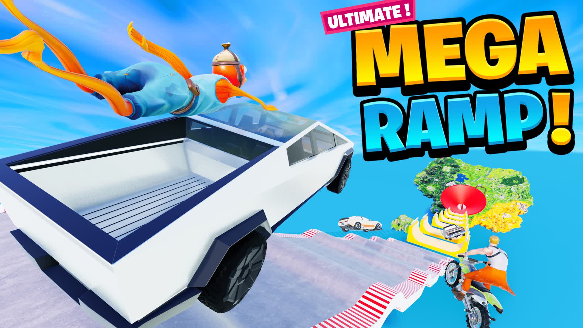 ULTIMATE MEGA RAMP CARS 7323-0453-0537 by slashiro - Fortnite Creative ...