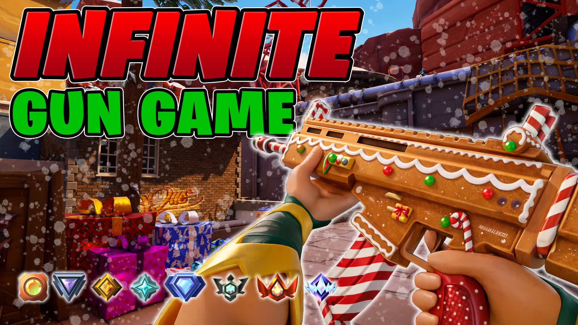 ❄️ CHRISTMAS GUN GAME 🔫 FIRST PERSON