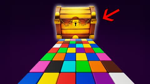 FALL GUYS COLOR BLOCK BRIDGE PARKOUR 🌈