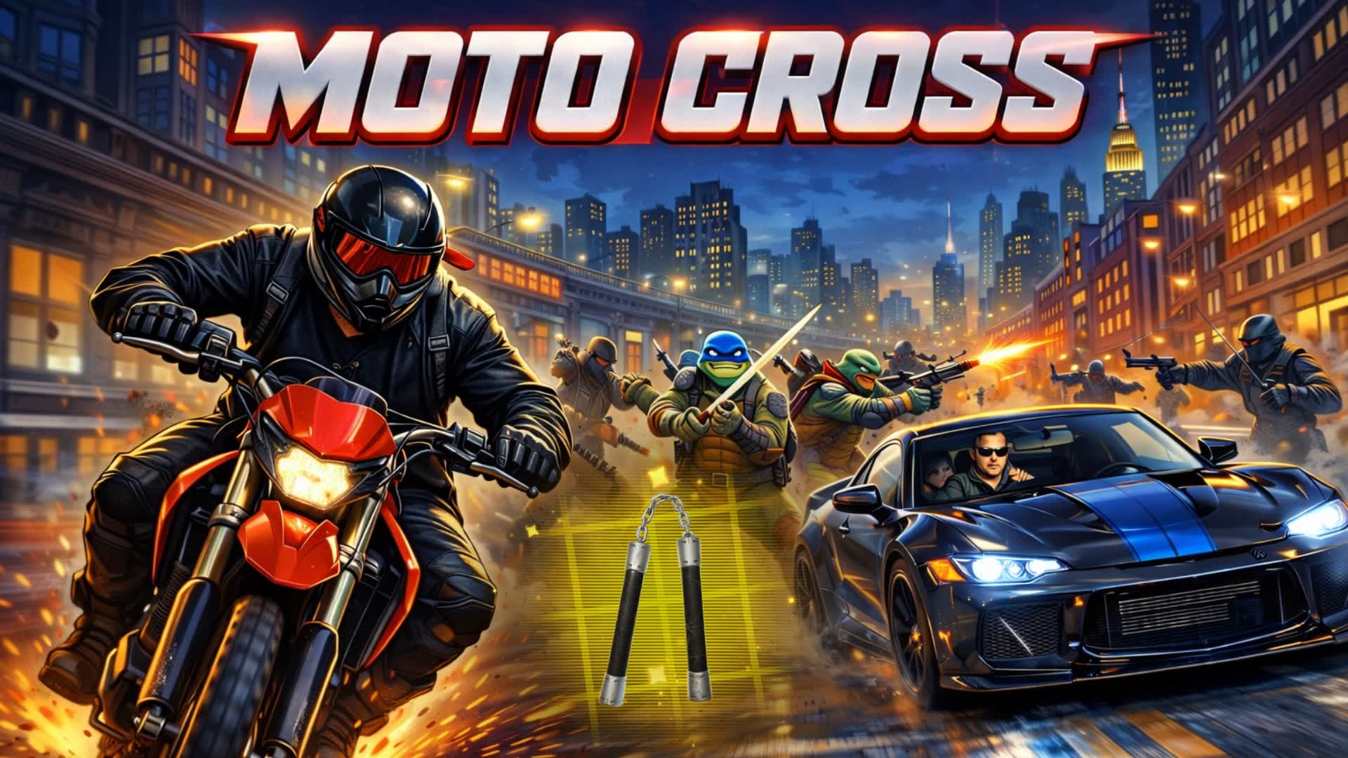 moto cross tortueNinja