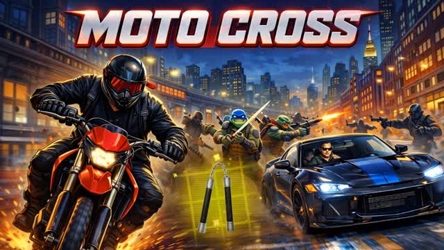 moto cross tortueNinja