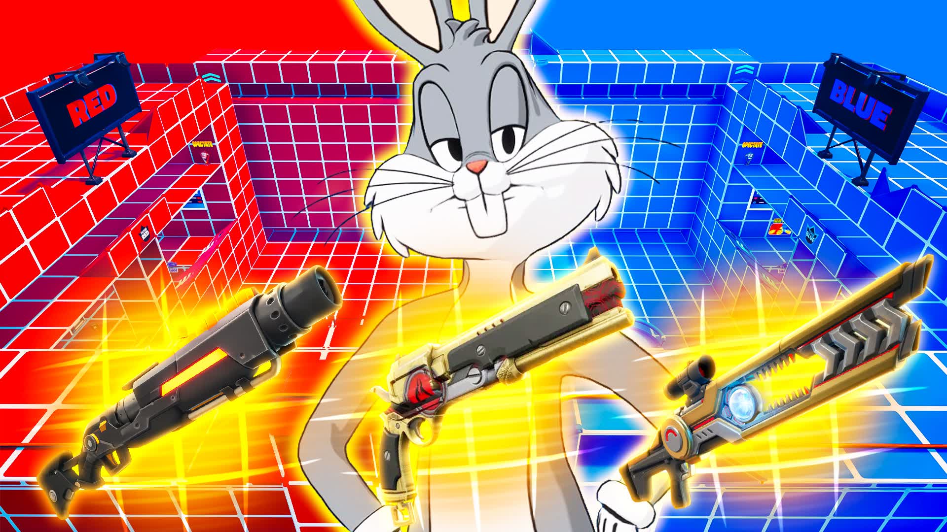 RABBIT RED VS BLUE ⭐️ [ EVERY GUN ] 🔴🔵