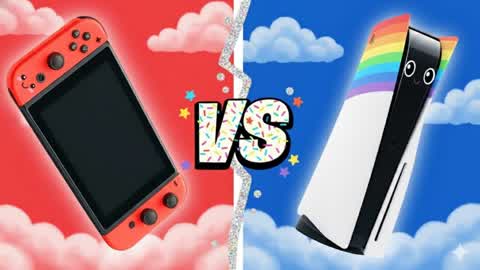 MEGA SWITCH VS PS5 Red vs Blue 🔴🔵