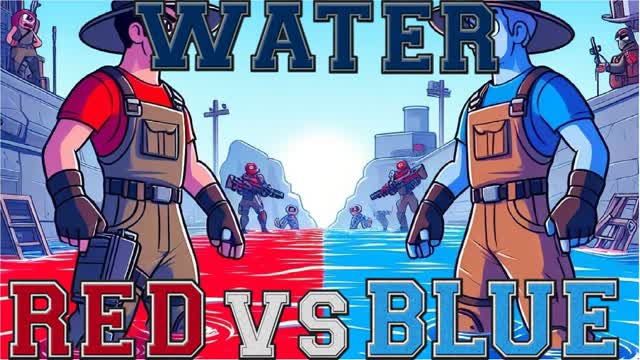 WATER RED VS BLUE 🔴🌊🔵