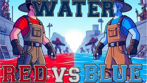 WATER RED VS BLUE 🔴🌊🔵