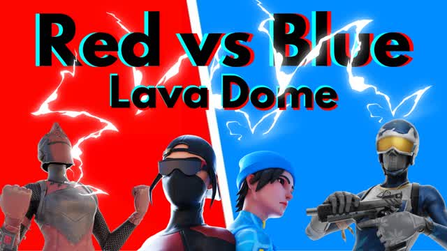 Red Vs Blue lava pit