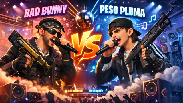 BAD BUNNY vs PESO PLUMA 🎶 MUSIC FIGHT