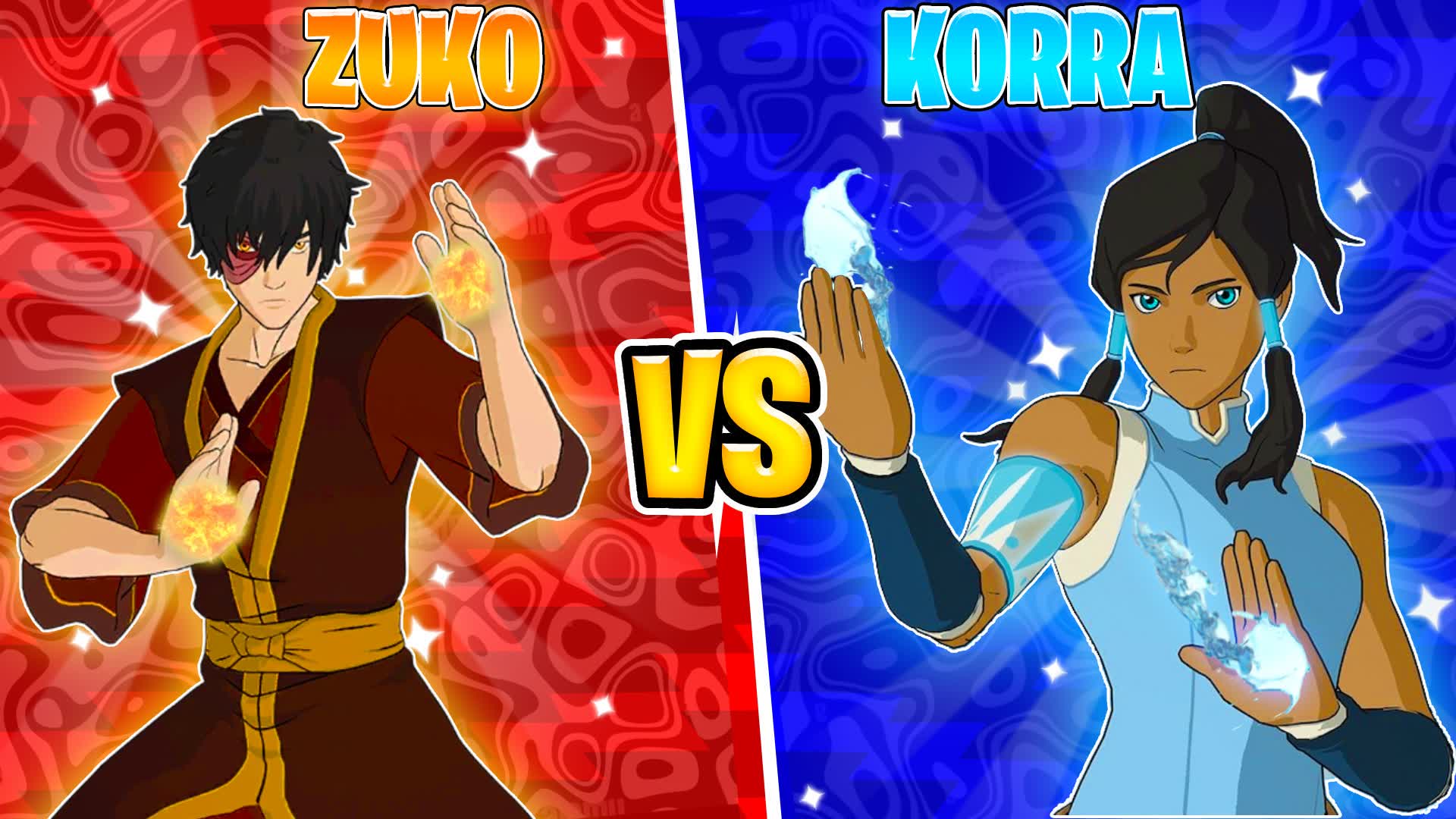 AVATAR POWERS RED VS BLUE 🔴🔵