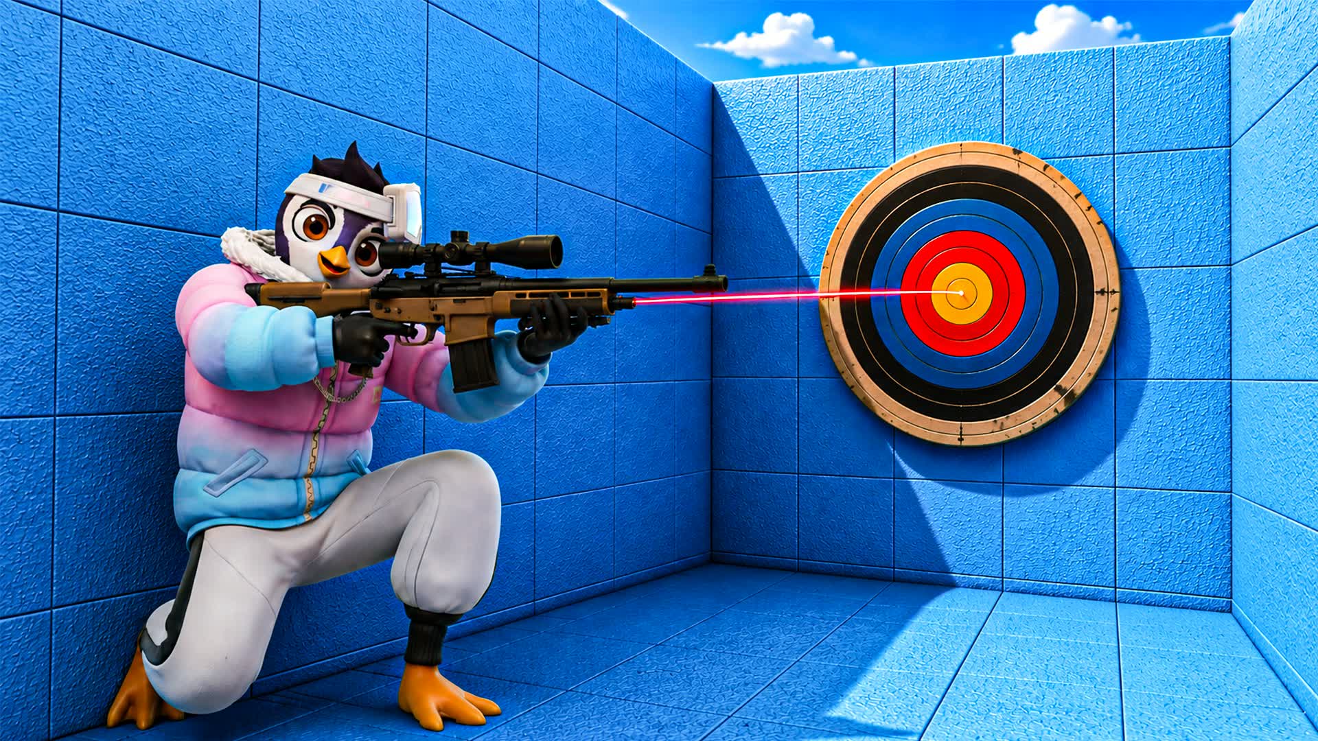 PENGUIN TRICKSHOT PARKOUR