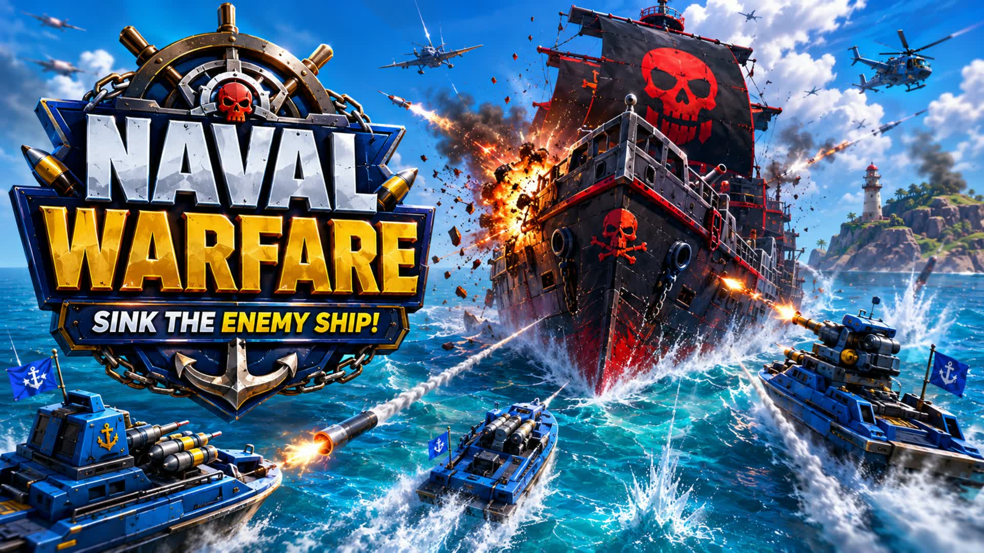 Naval Warfare: Sink the Enemy Ship!