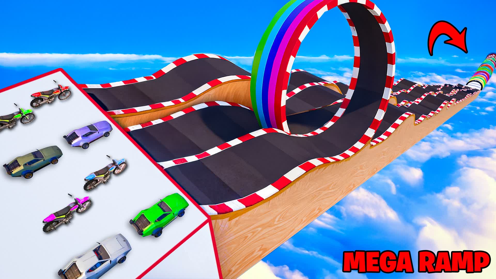 SUPER CARS CRAZY MEGA RAMP ⭐