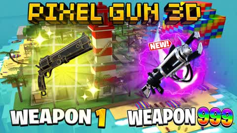 🌟PIXEL GUN GAME🏖️PARADISE🌅ONE SHOT🎯