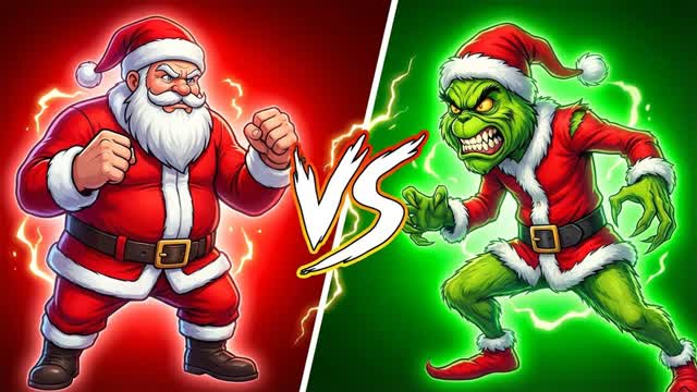 GRINCH VS SANTA  🔴🟢 NEW!
