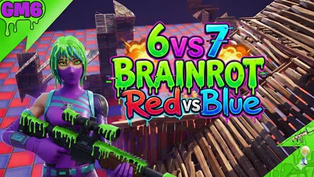 🔵6 VS 7 BRAINROT RED VS BLUE🔴
