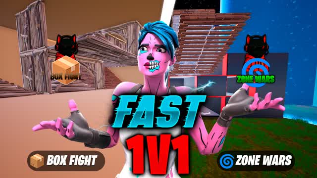FAST 1V1 📦BOX FIGHT & ZONE WARS🌀