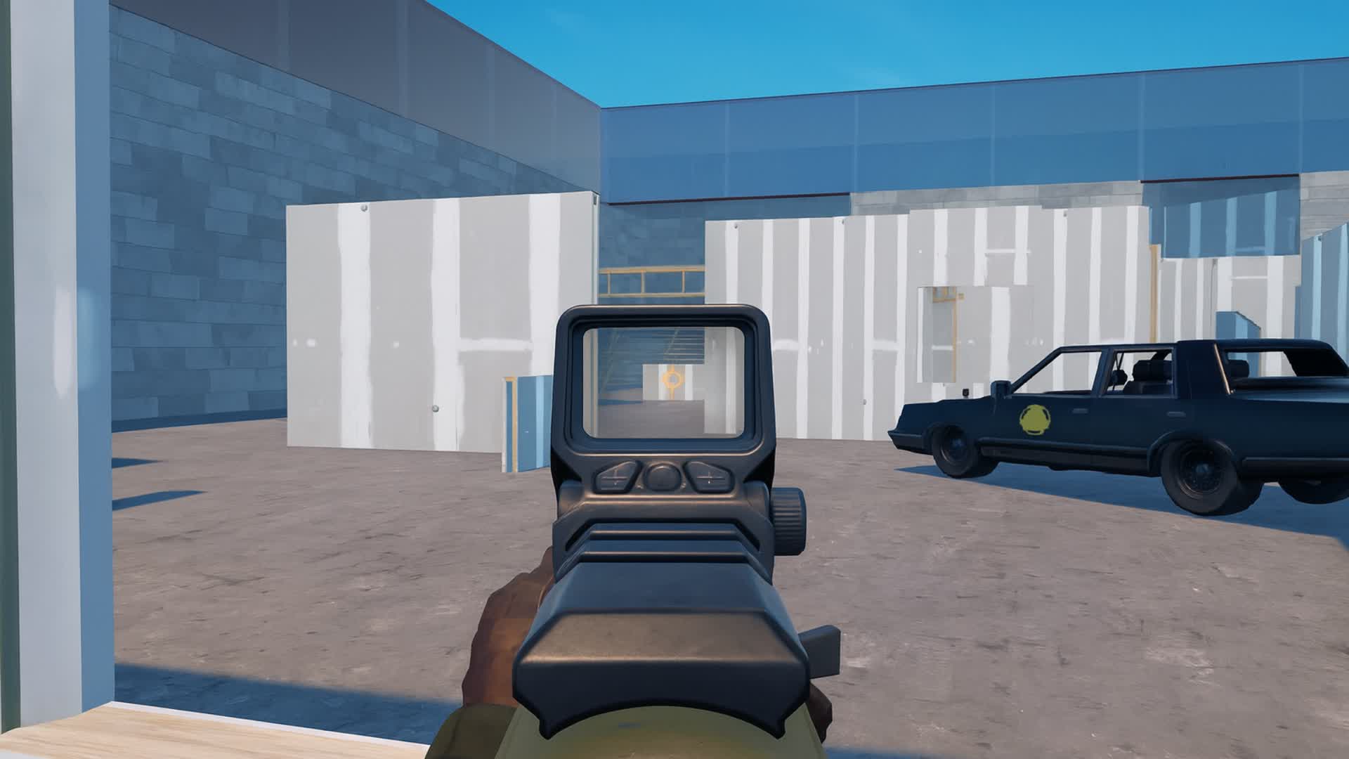 First person 4v4 deathmatch