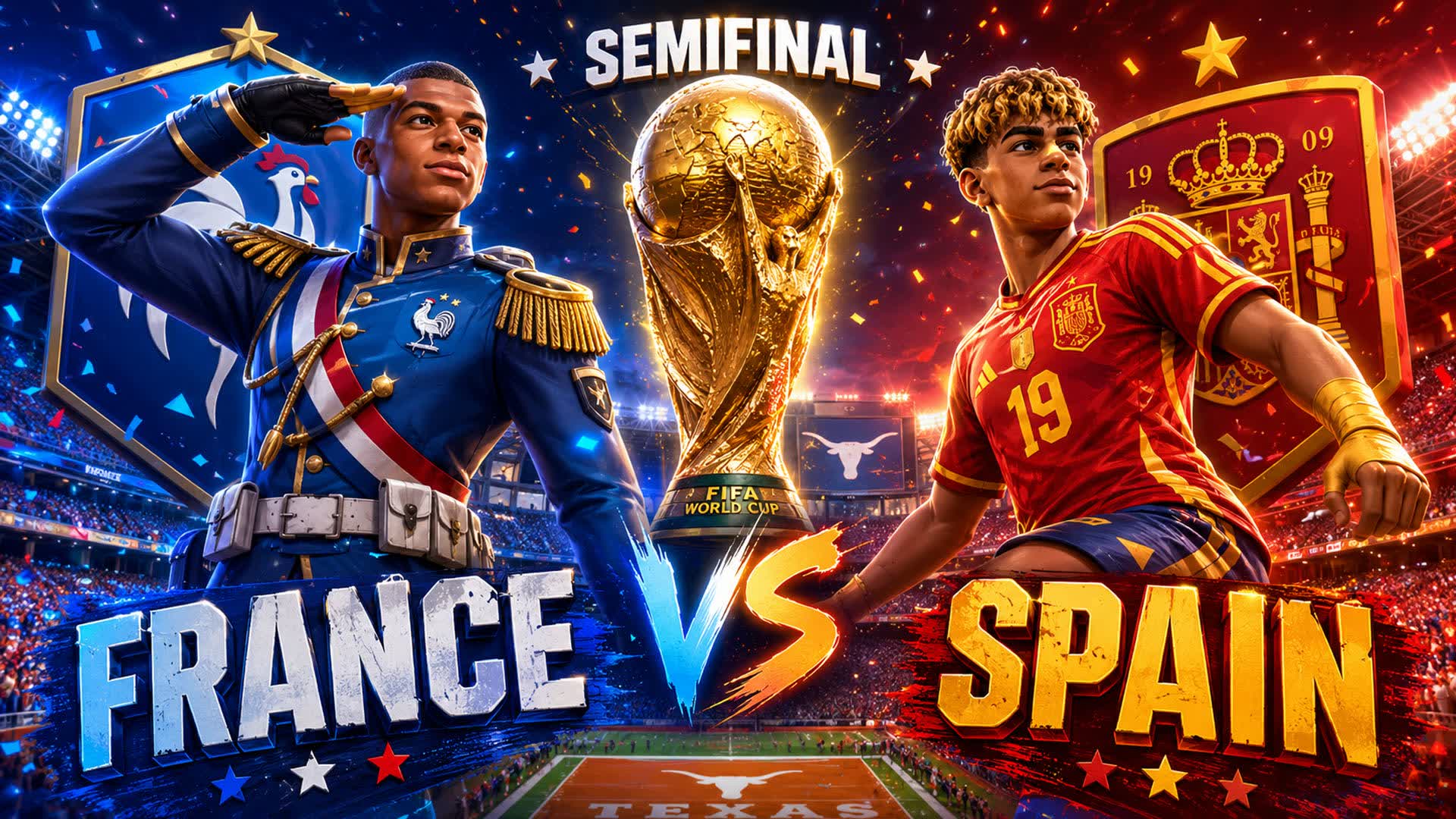 SPAIN vs FRANCE 🌎 SEMIFINAL WORLD CUP