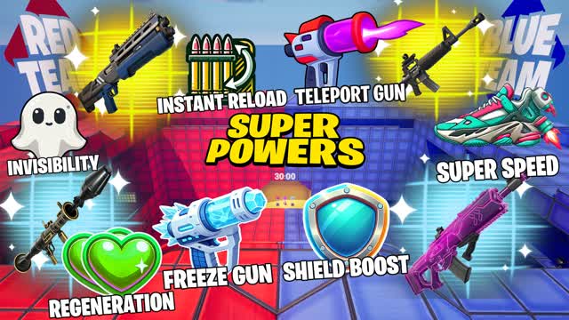 RED VS BLUE SUPERPOWER ALL WEAPONS