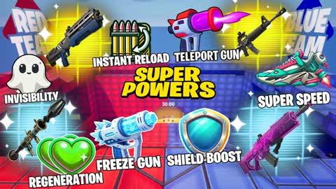 RED VS BLUE SUPERPOWER ALL WEAPONS