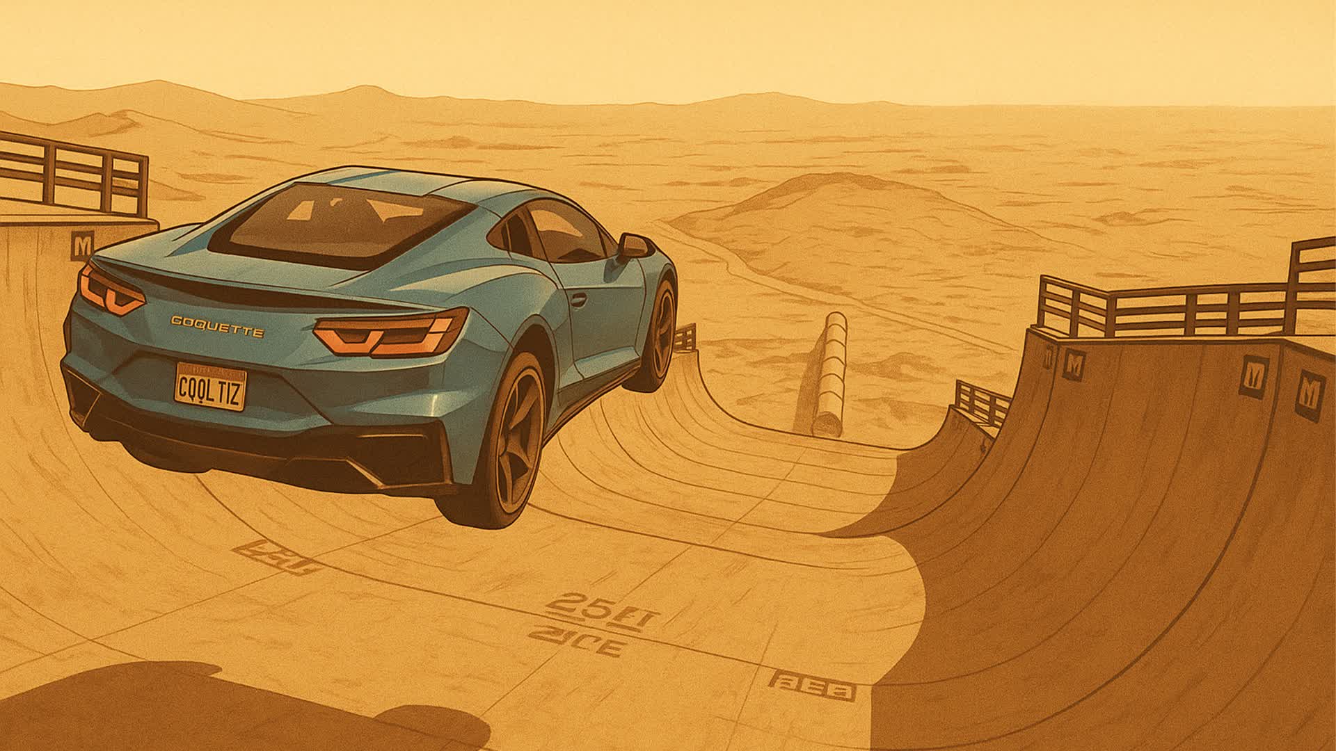 🏜️DESERT MEGA RAMP🏜️