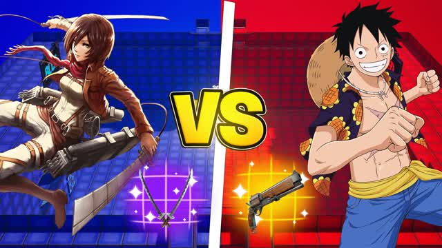 ONE PIECE VS ATTAQUE DES TITANS 🔴🔵