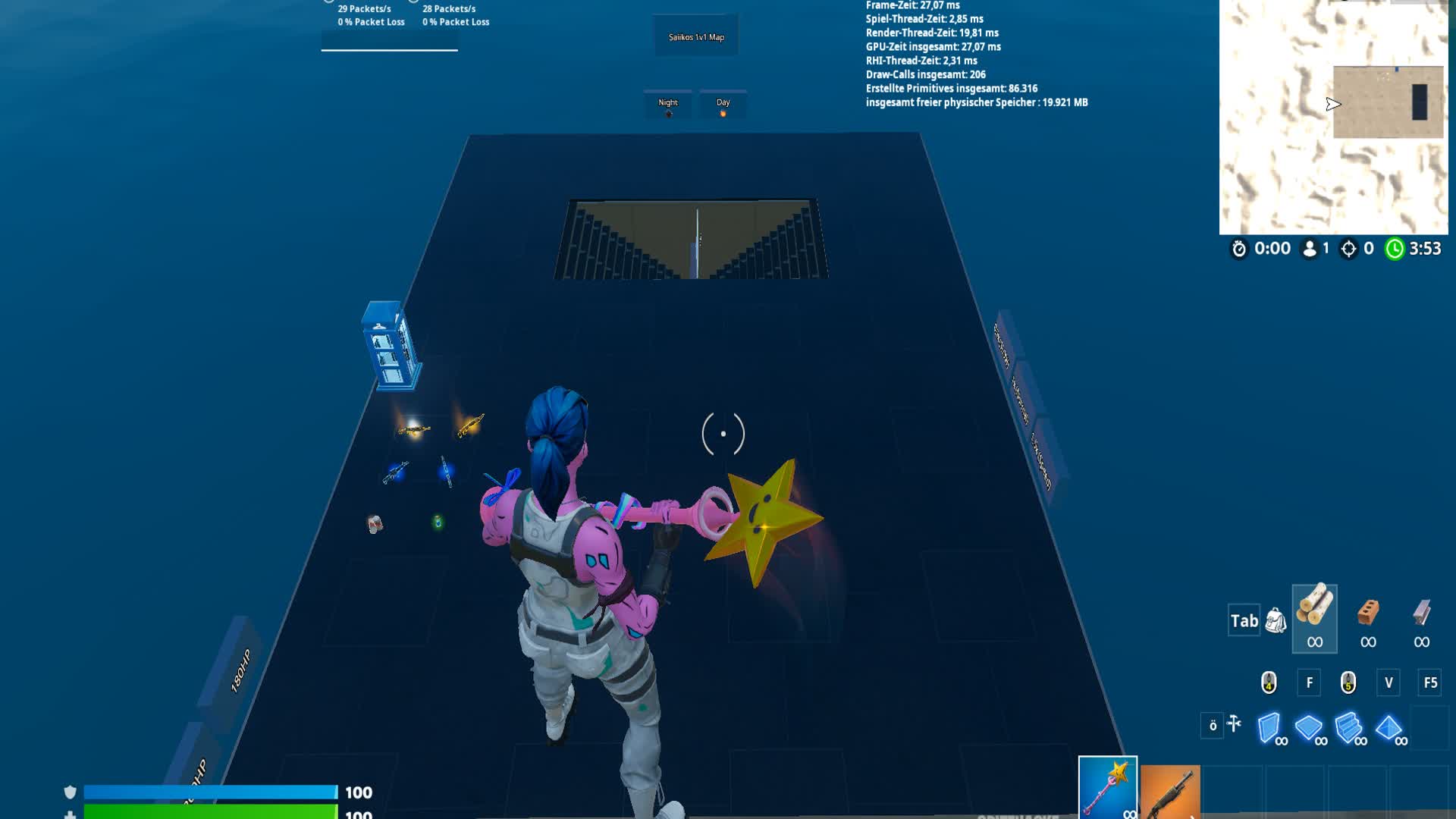 0 Delay 1v1 Map