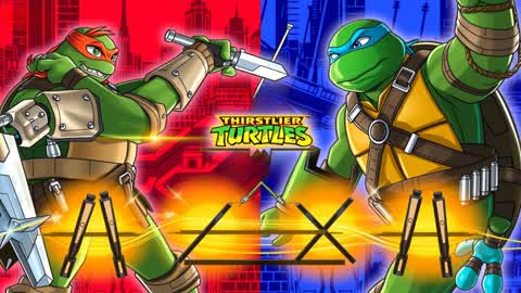 TMNT RED VS TMNT BLUE & CARS