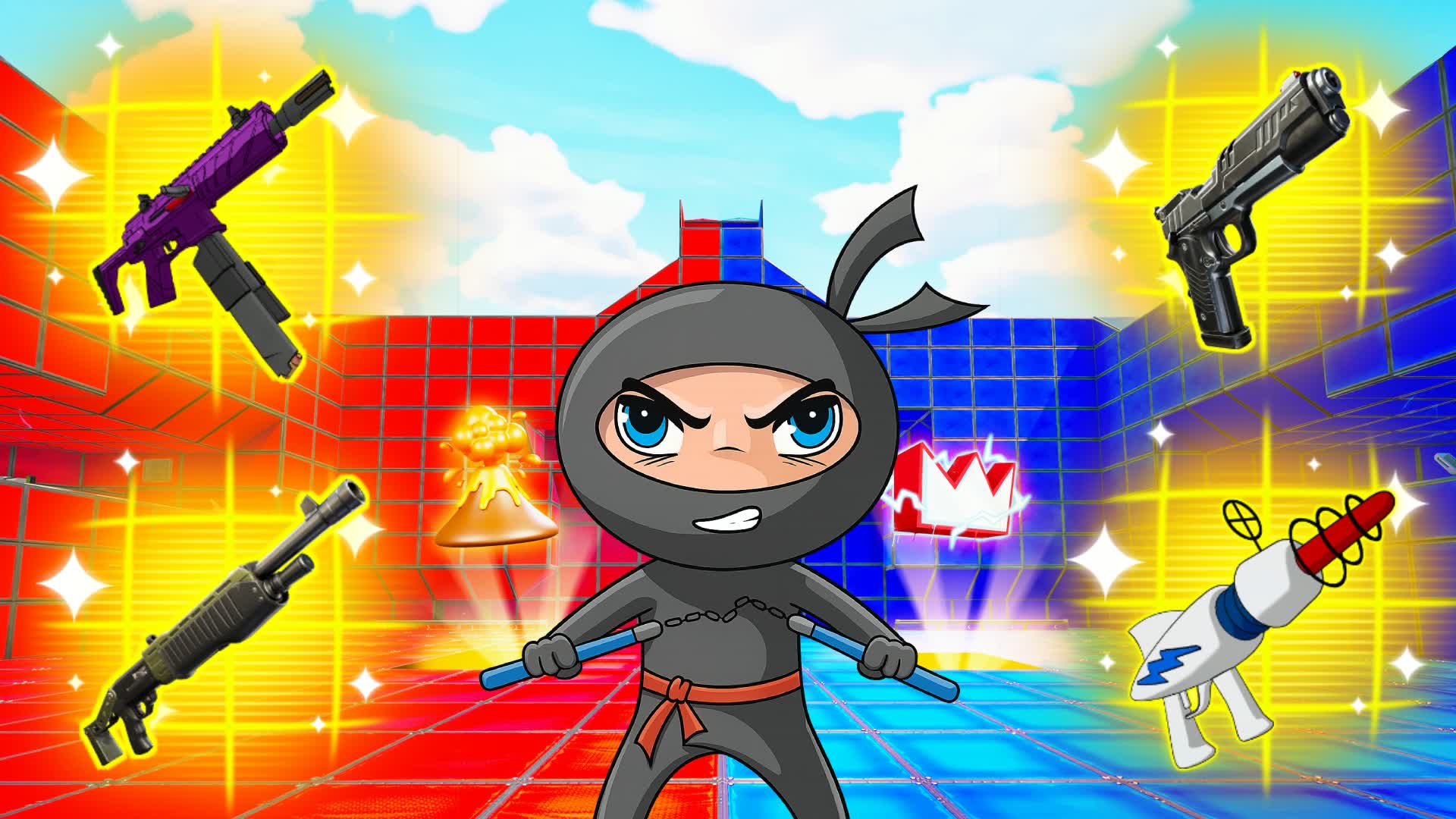 NINJA RED VS BLUE 🔴🔵