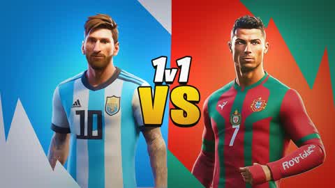 1V1⚽MESSI VS RONALDO⚽NEW WEAPONS