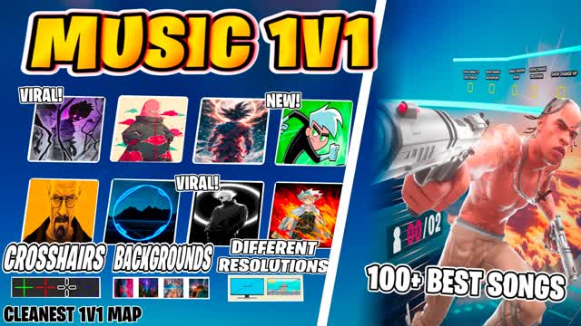 ✨CLEANEST MUSIC 1V1 [ALL WEAPONS]