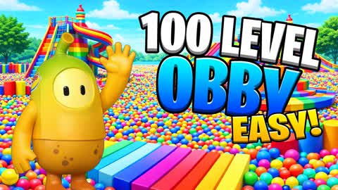 🌈100 LEVEL OBBY PARKOUR🌈FALL GUYS