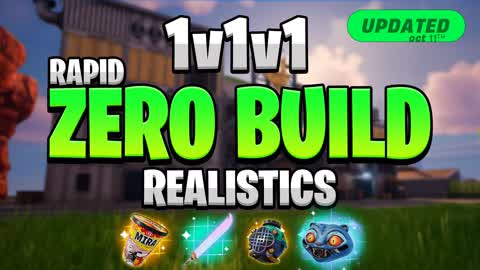 Rapid 1v1v1 Zero Build: Realistic PVP🎯