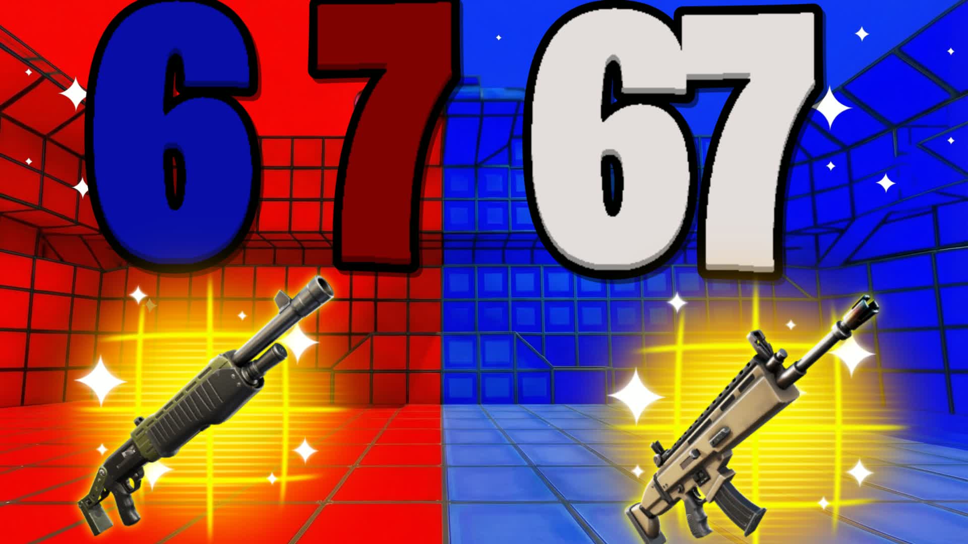 CRAZY RED VS BLUE 🔴🔵 (ALL GUNS)