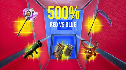 500% Red vs Blue 🔴🔵