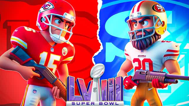 🏈SUPERBOWL RED VS BLUE! 49ERS VS CHIEFS