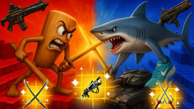 TUNG SAHUR VS TRALALELO RED VS BLUE 🔴🔵