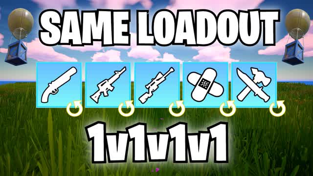 SAME LOADOUT - 1v1v1v1