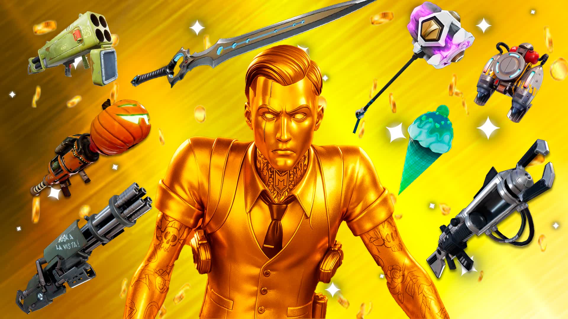 ALL GOLD WEAPONS 1V1 - FREE FOR ALL