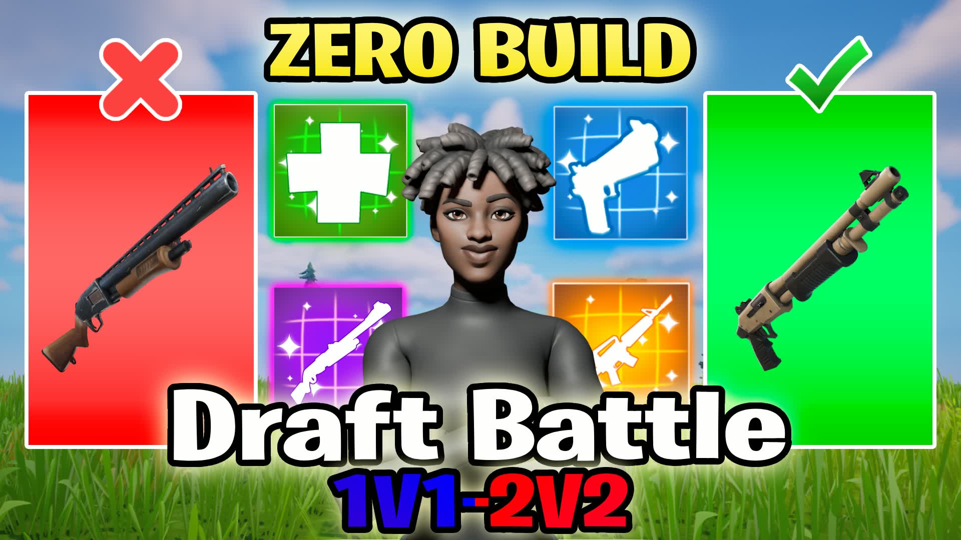 Draft Battle 1v1 - 2v2 (Zero Build) — Fortnite island 1349-9127-7193 by taibyloog