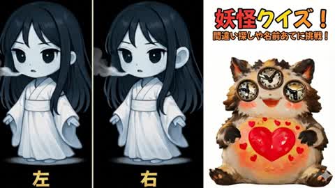 妖怪クイズ～妖怪間違い探しや名前あてを成功させて妖怪を成仏させろ～