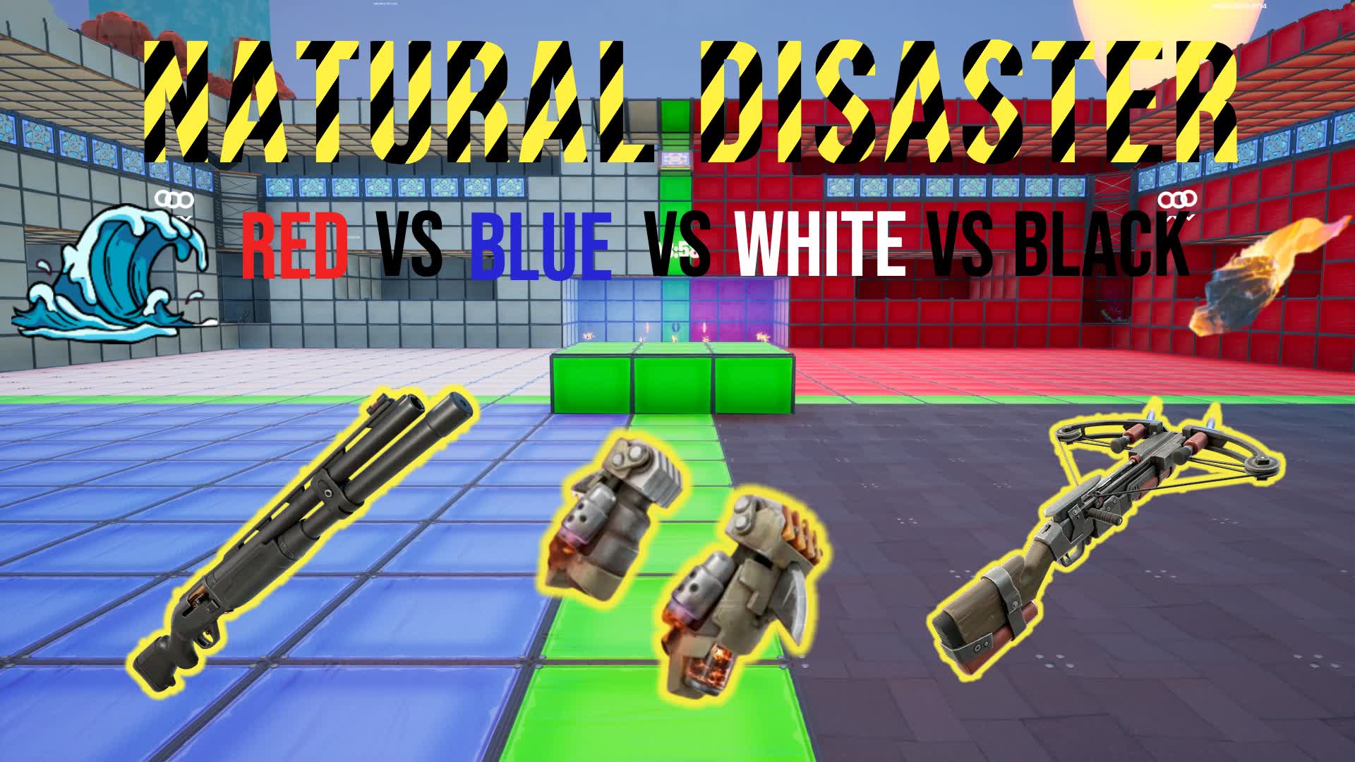 Disaster RedVSBlueVSWhiteVSBlack