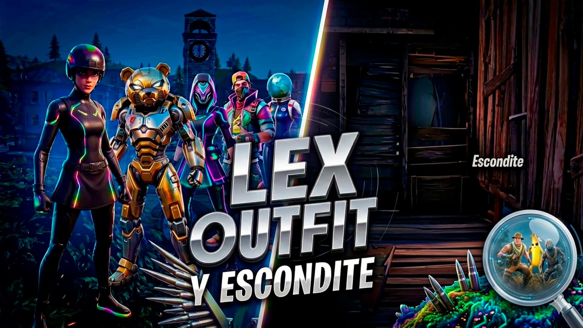 TILTED TOWERS Escondite & OutFit