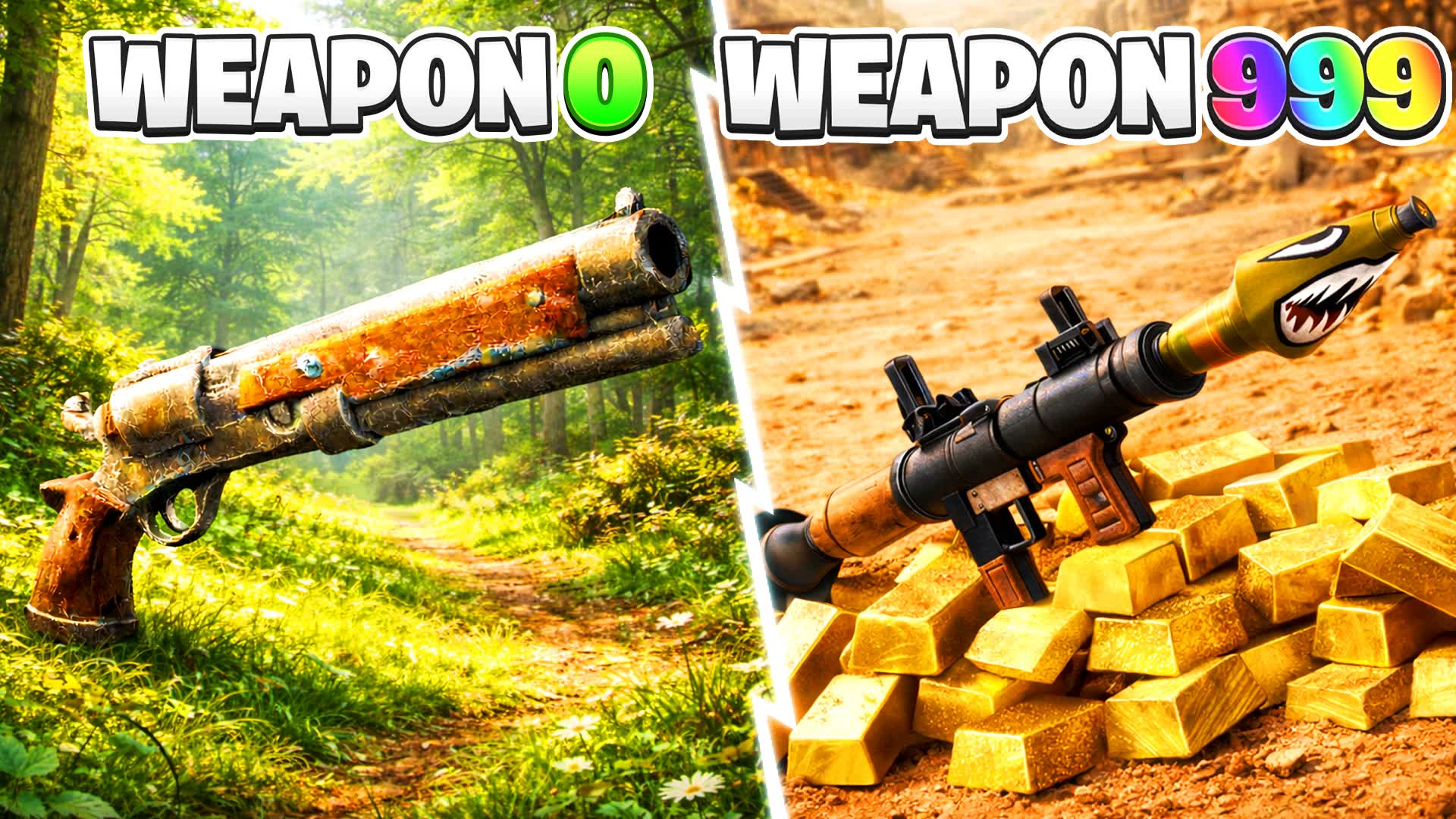 👑 CRAZY ONESHOT 🔫 GUN GAME ✨ CHAOS