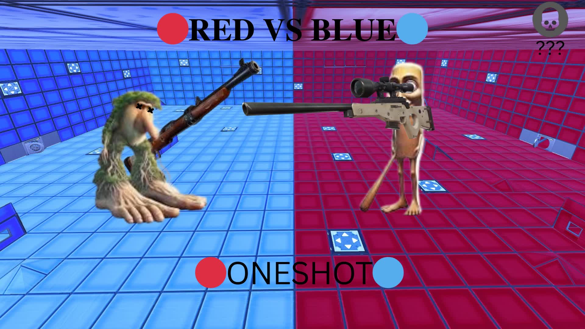 🔴Red VS Blue🔵ONESHOT (quantox)