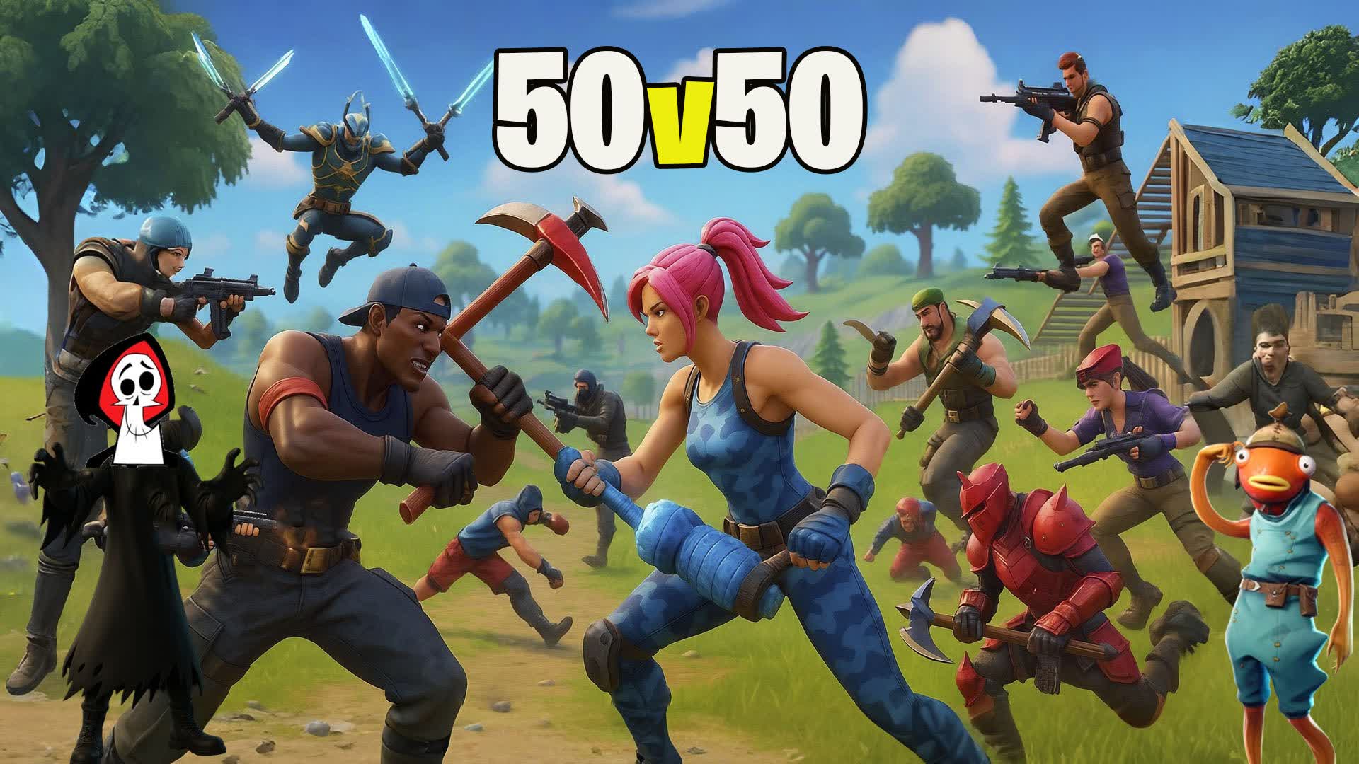 SUPER FIGHT 50v50 🥊 50vs50 50 vs 50