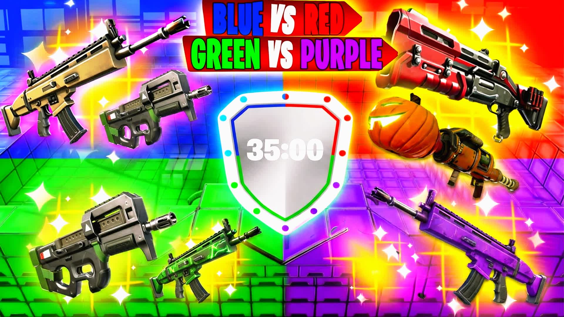 unc RED VS BLUE VS GREEN VS PURPLE