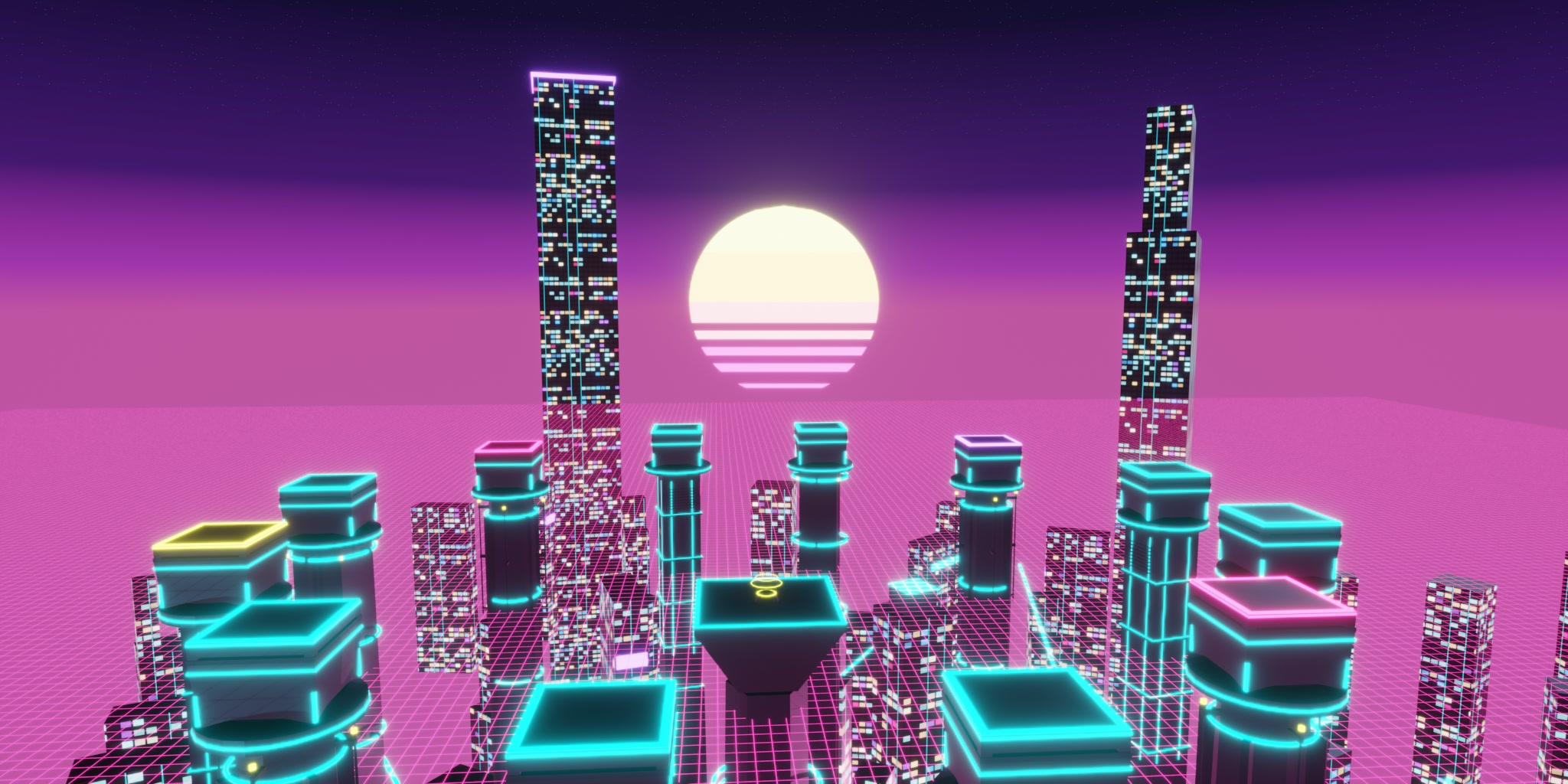 Neon Pillars 5454-6348-3483 by aceboogz - Fortnite Creative Map Code ...