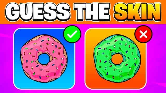 FORTSONS 🍩GUESS THE SKIN FUNNY PARKOUR
