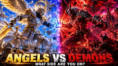 ANGELS VS DEMONS CRAZY RED VS BLUE
