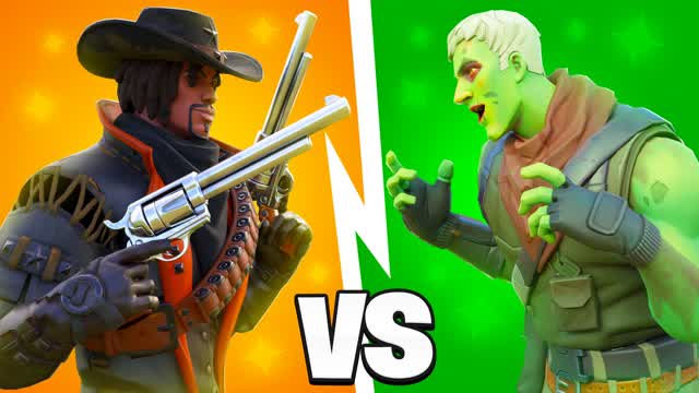 🤠Cowboys VS Zombies🧟 [🔴10vs10🔵]